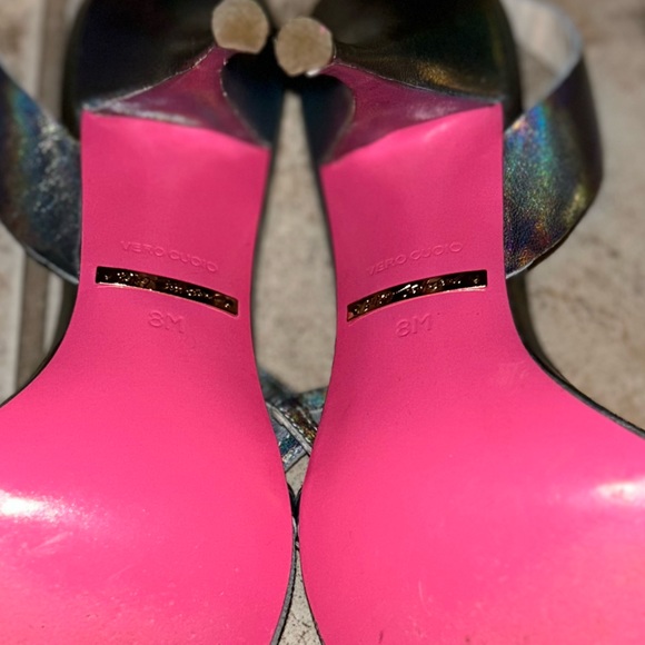 Betsey Johnson Silver and Blue Heels - Picture 9 of 9